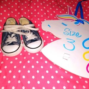 Converse size 3 Denim/Navy